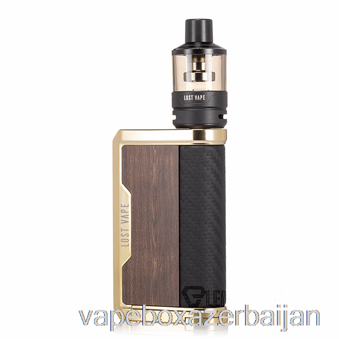 Vape Baku Lost Vape Centaurus Q200 Starter Kit [PODTANK] Gold Teakwood